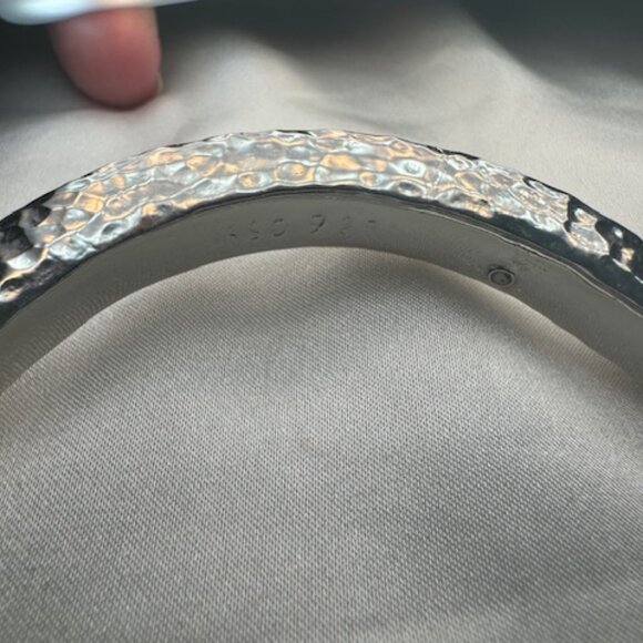 Simon Sebbag Hammered Sterling Silver Bracelet - Picture 5 of 8